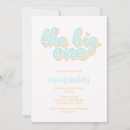 Search for the big one surf 1st birthday invitations Summer