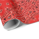Search for red bandana wrapping paper Western
