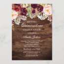 Search for burgundy and peach invitations Rustic
