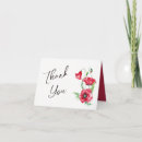 Search for poppies thank you cards Rustic