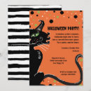 Search for cat halloween invitations Orange and black