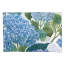 Search for blue floral pillowcases Hydrangea