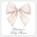 Search for white bow stickers Girl baby shower