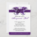 Search for purple masquerade invitations Ball
