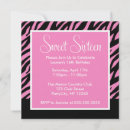 Search for zebra print and pink invitations Girly