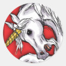 Search for red unicorn stickers Fantasy