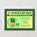 Search for funny shamrock invitations Green