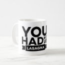 Search for lasagne mugs Italian food