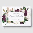 Search for plum wedding guest books Botanical