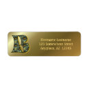 Search for initial b return address labels Letter