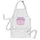 Search for attitude aprons Funny