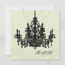Search for chandelier bridal shower invitations Black