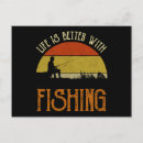 Search for vintage fishing postcards Retro