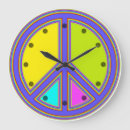 Search for peace sign clocks Flower power
