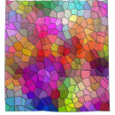 Search for stained glass pattern shower curtains Colourful