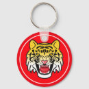 Search for tiger face key rings Illustration