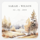 Search for autumn wedding stickers Modern elegant