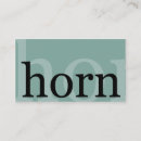 Search for horn business cards Music teacher