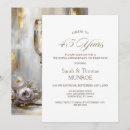 Search for 45 year wedding anniversary invitations Elegant