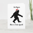 Search for bigfoot postcards Santa