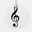 Search for musical instrument christmas tree decorations Clef
