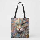 Search for abstract cat tote bags Animal