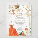 Search for orange butterfly invitations Floral