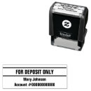 Search for deposit rubber stamps For deposit only