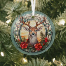 Search for deer antlers christmas tree decorations Red