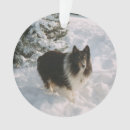 Search for sheltie christmas tree decorations Snow