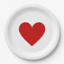 Search for red heart plates Modern