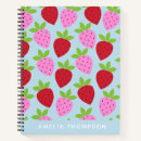 Search for strawberry fruit notebooks Cute