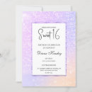 Search for lavender sweet 16 invitations Princess