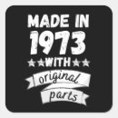 Search for made in 1973 stickers Anniversary