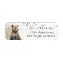 Search for woodland return address labels Baby shower