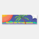 Search for beach bumper stickers Sun