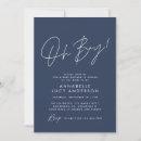 Search for navy blue baby boy shower invitations Modern