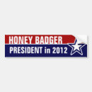 Search for badger bumper stickers Honey