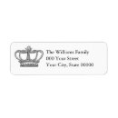 Search for royal crown return address labels Royalty