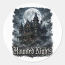 Search for full moon party stickers Haunted house