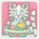 Search for easter kitten stickers Whimsical