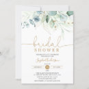 Search for dusty blue and gold invitations Green eucalyptus foliage