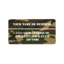 Search for camoflauge return address labels Masculine