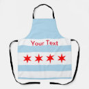 Search for chicago flag aprons America
