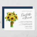 Search for sunflower bouquet wedding invitations Sunflowers