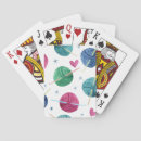 Search for knitted pattern playing cards Illustration
