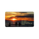 Search for sunset beach return address labels California