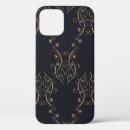 Search for damask background iphone cases Black