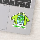 Search for green globe stickers Environment