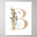 Search for monogram b posters Gold